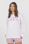 Love Embroidered Sweatshirt