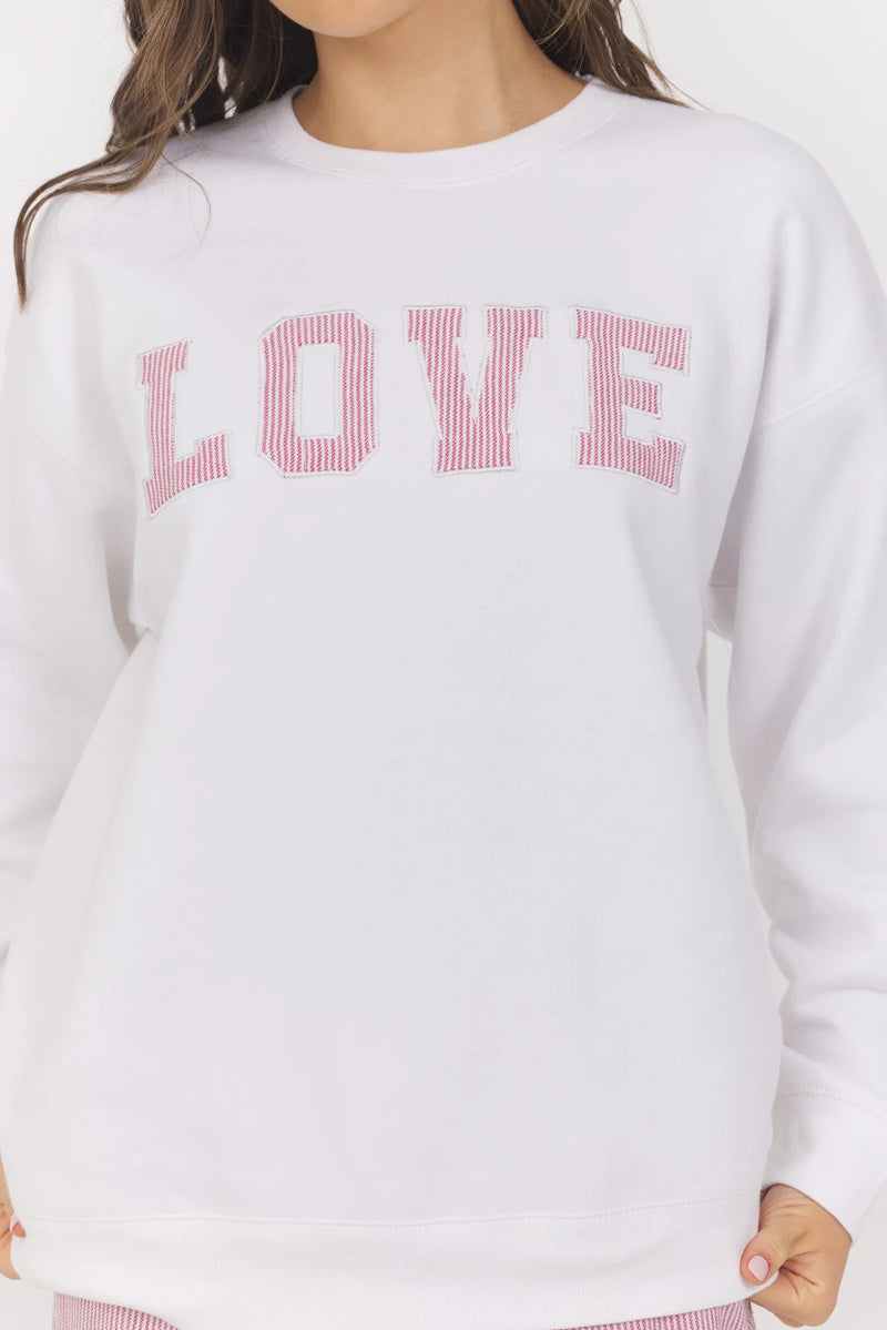 Love Embroidered Sweatshirt