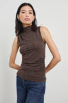 Christen Top Heather Brown