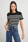 Cotton Cashmere T-Shirt Parisian Stripe