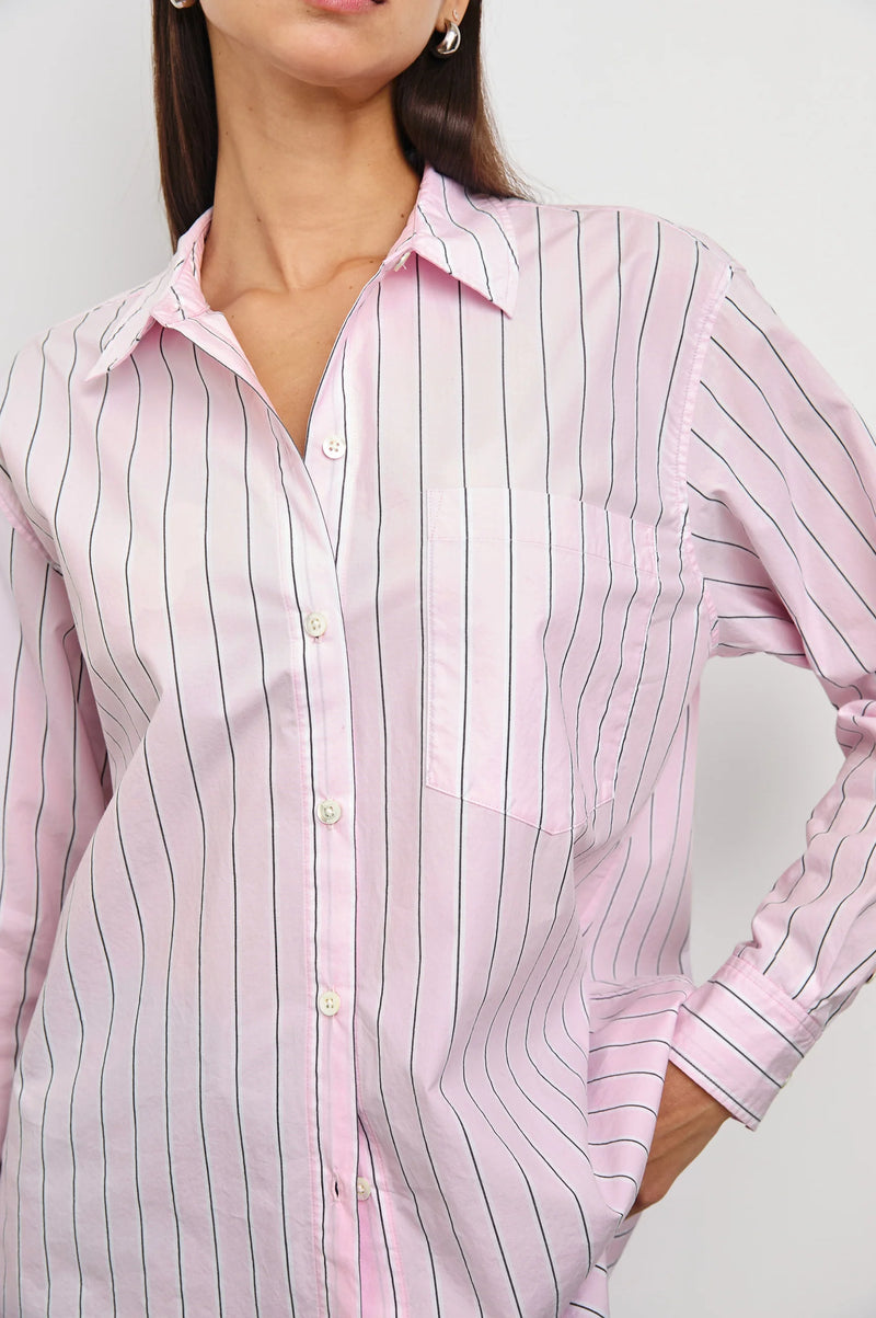 Elsa Shirt Cherry Blossom Stripe