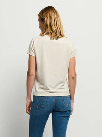 Goldie Boxy Tee Heather Oatmeal