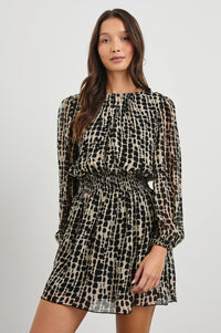 Lanie Dress Spotted Shibori