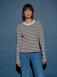 Marsel Long Sleeve Pointelle Stripe