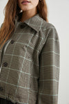 North Jacket Teal Multi Check