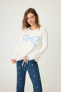 English Rose Bow Snuggle Sweater