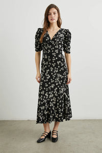 Zariah Dress Noir Floral