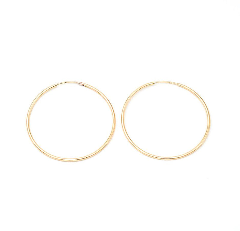 40MM Gold Filled Hoops - JoeyRae